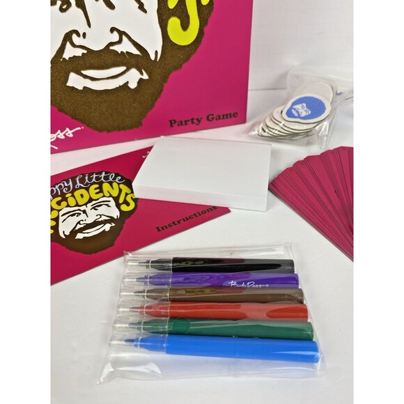 Bob Ross HAPPY LITTLE ACCIDENTS Drawing Party Game Ages 10+ BRAND NEW (2018) - Picture 4 of 16